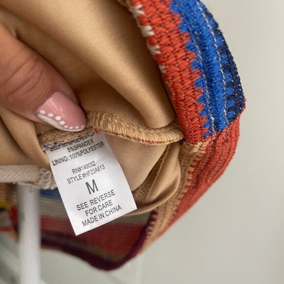 Fashion Nova “Baja Babe” Crochet Multicolor Striped Mini Dress - Picture 13 of 15